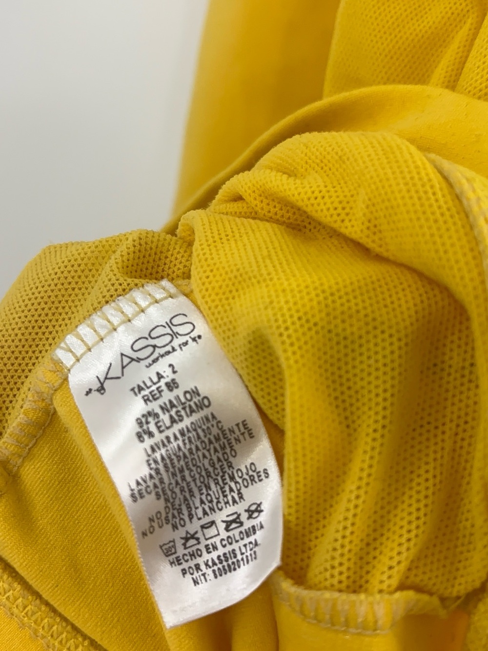 Women’s Yellow Racerback Tank Top - Picture 4 of 4